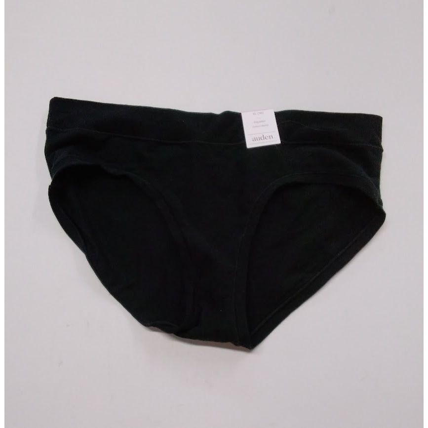 Women's Cotton Comfort Hipster Underwear Brief Panty - Auden Black Size XL