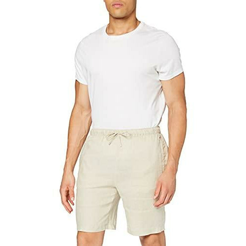 find. Men's Crew Neck Short Sleeve T-Shirt PT000432 (Beige, L/XL)