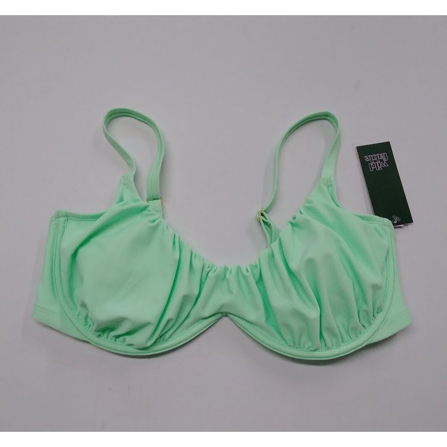 Women's Shirred Underwire Bikini Top - Wild Fable Light Green XS