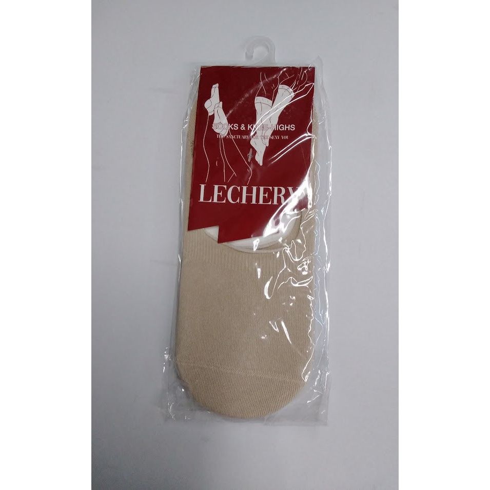 LECHERY Women's Low-Cut No-Show Socks (2 Pairs) - Natural, One Size Fits Most