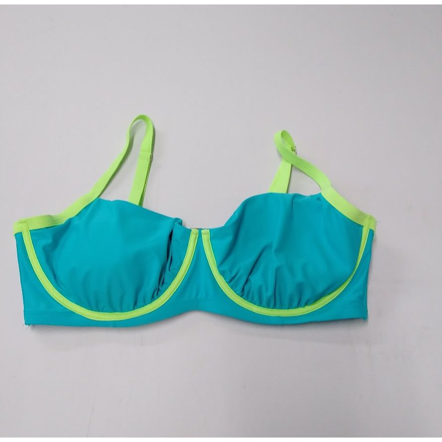 Women's Colorblock Underwire Bikini Top - Wild Fable Blue/Green 24