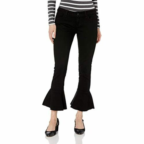 SIWY Women's Ally Flared Jeans (Black, Size 24)